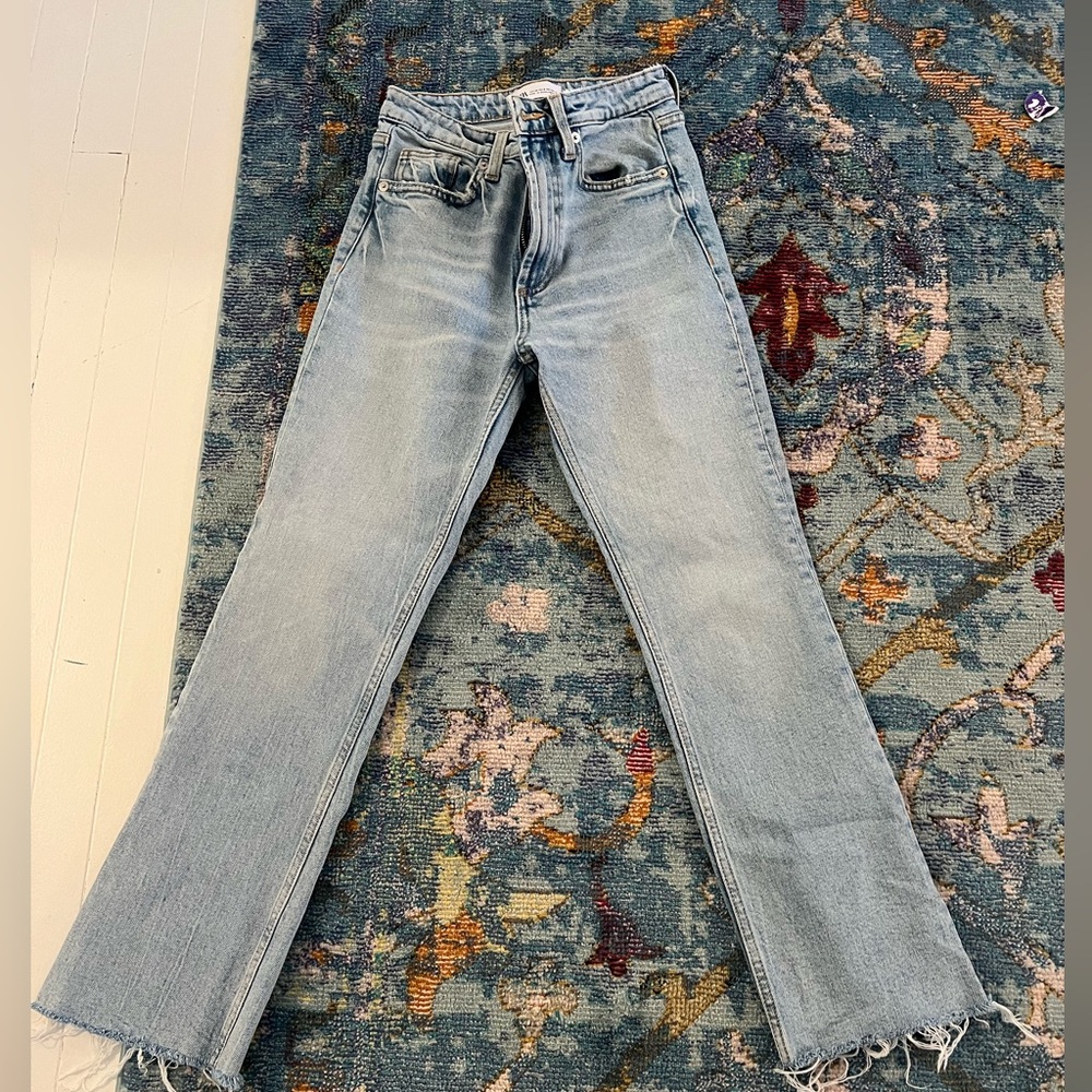 Zara cropped flare jean